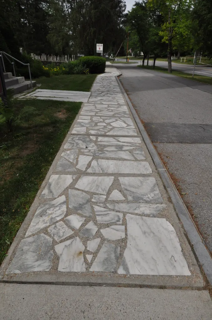 Arlington’s historic marble sidewalk